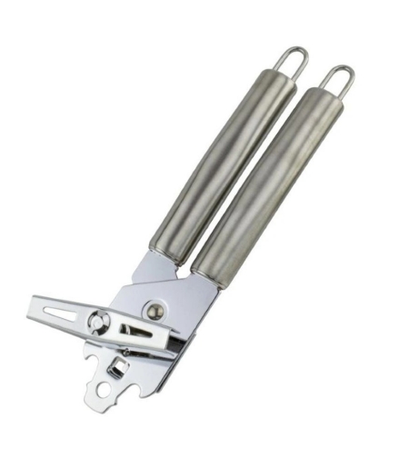 Deschizator conserve Flippy, material inox, ergonomic, gri