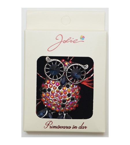 Martisor Brosa Medie, Multicolora, Dimensiune Brosa Aprox 5 cm, Material Metal, Model 16