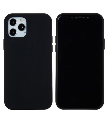 Husa protectie compatibila cu Huawei P40 Lite E Liquid Silicone Case Negru