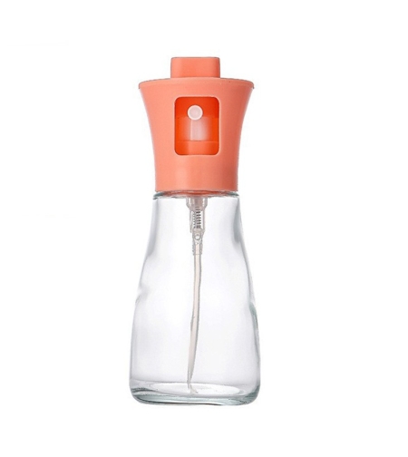 Pulverizator pentru Ulei, Flippy, Pulverizator din Sticla pentru Otet sau Alte Lichide, Simplu Reincarcabil, Multifunctionale, 17.3 x 5.6 cm, Capacitatea 170 ml, Roz