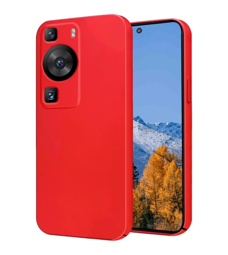Husa de Protectie, Flippy, pentru Huawei P60 Pro, Liquid Silicon, cu Microfibra pe Interior, Protectie Antisoc, Compatibil Incarcare Wireless, Rosu