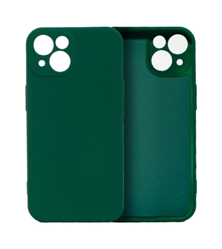 Husa pentru Samsung Galaxy A3 4G, Flippy, Liquid Silicone, cu Microfibra pe interior, Protectie Antisoc, Verde inchis