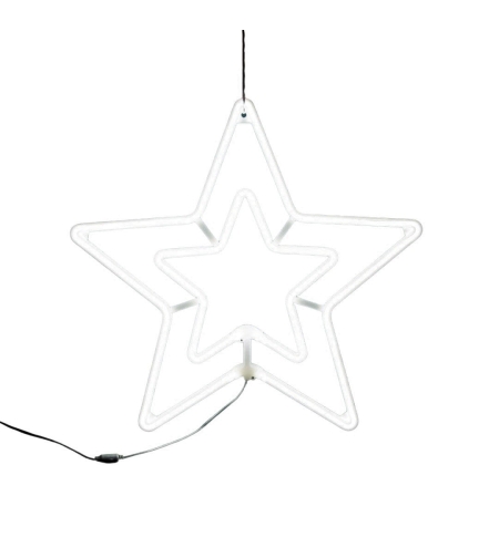 Stea luminoasa cu 5 colturi, Flippy, 60 Led