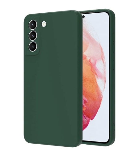 Husa protectie Flippy compatibila cu Samsung S21 5G Liquid Silicone Case Verde