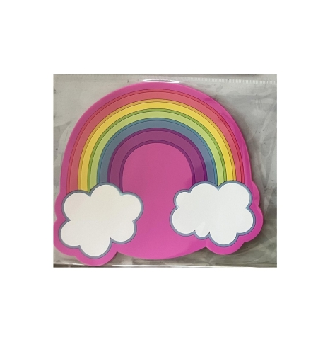 Suport pentru Pahar, Flippy, Model Curcubeu, din PVC, 18.5 x 18.5 cm, Rezistent la Caldura, Multicolor