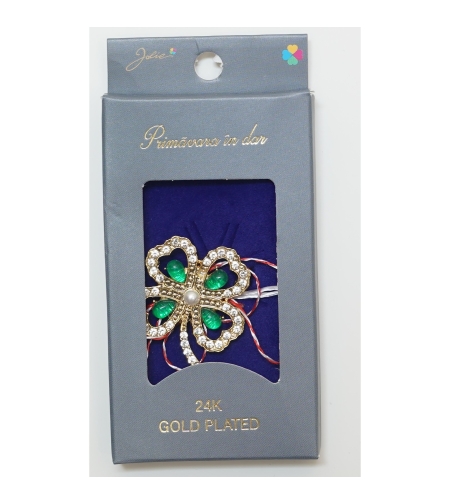Martisor Brosa Placata cu Aur 24K, Dimensiune Brosa Aprox 2- 3 cm, Model 25