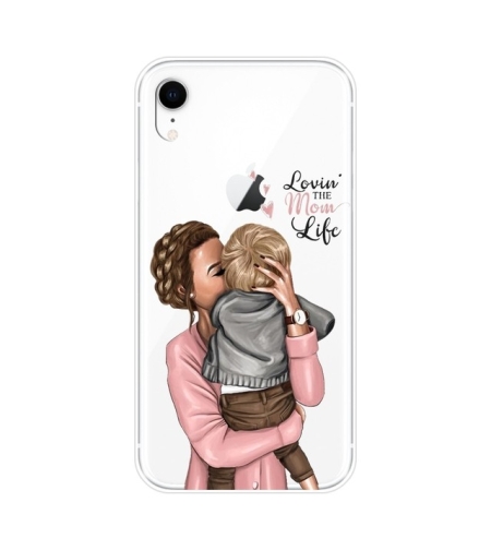 Husa protectie,Flippy, compatibila cu Apple iPhone 12 Pro Glass print Lovin the Mom Multicolor