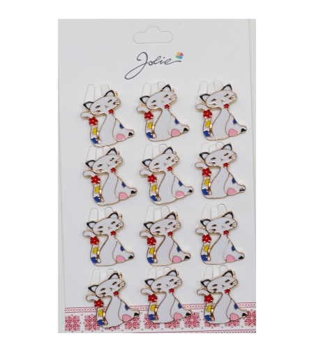 Set 12 Brose Martisor pentru Copii Pisica
