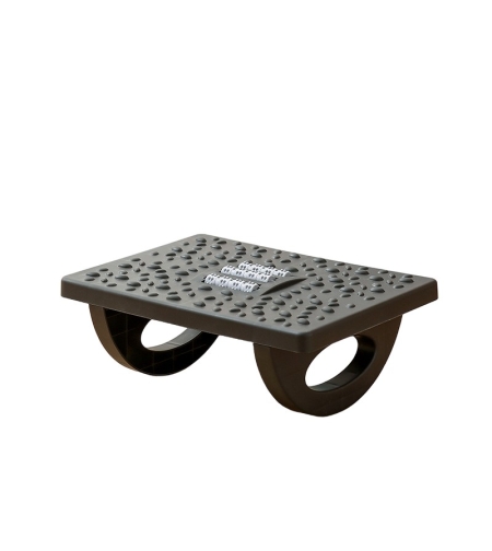 Suport Ergonimic pentru Picioare, Flippy, Plastic, cu Role de Masaj pentru Talpi, pentru Birou, Usor de Transportat, Detasabil, 33.5x24x12 cm, Negru