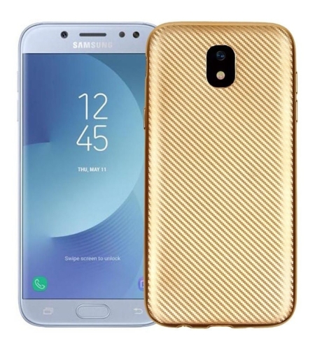 Husa Apple iPhone 8 i-Zore Carbon Fiber Auriu