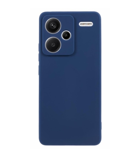 Husa de Protectie, Flippy, pentru Xiaomi Redmi Note 13 Pro Plus 5G, Liquid Silicone, cu Microfibra pe Interior, Protectie Antisoc, Compatibil Incarcare Wireless, Albastru