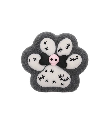 Jucarie Antistres Squishy, Flippy, cu Revenire Lenta, Squeeze Pinch Family, Model Cat Paw, Ambalaj Transparent, Alb/Negru