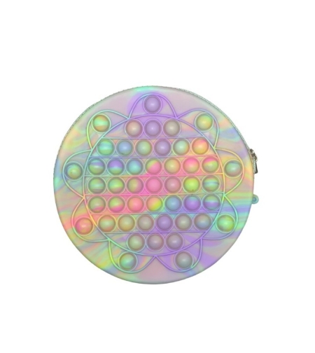 Jucarie antistres din silicon, Flippy, Pop It Now and Flip It, Geanta de umar, Floarea soarelui, Macarons