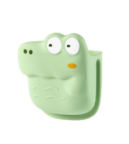 Manusa din Silicon pentru Cuptor, Flippy, Anti-Alunecare, pentru Capace, Oale, Tigai, de Uz Casnic, Rezistent la Temperaturi Inalte, Model Animat, 10x12 cm, Verde