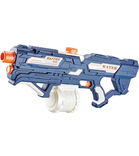 Pistol cu Apa pentru Copii, Rezervor 600ml, Flippy, 14ani+, cu baterie 1500mAh, Electric Burst, Albastru/Alb, 1000ML
