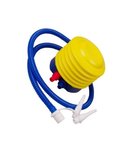 Pompa de picior, cu 3 adaptoare de valva, Air Step, Flippy, Galben-Albastru