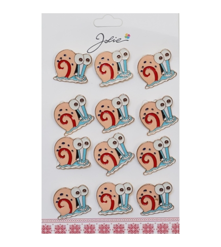Set 12 Brose pentru Copii Melc cu Ochi