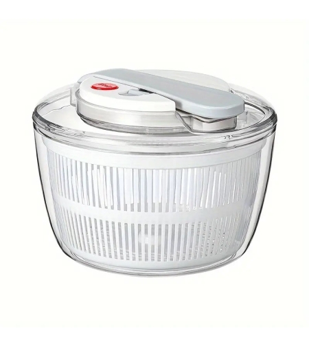 Uscator Manual pentru Salata si Verdeturi, Flippy, Plastic, 16x15x21 cm, Capacitate 3L, Alb