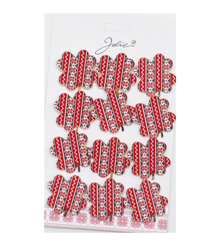 Set 12 Brose Martisor Primavara Trifoi cu Motiv Traditional