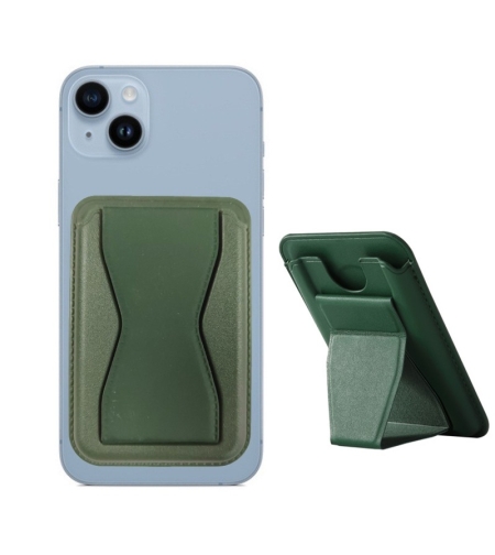 Portofel Flippy MagSafe pentru carduri cu suport integrat, Verde