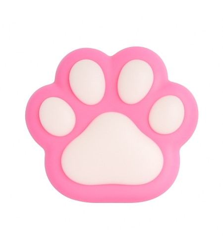 Jucarie Antistres Squishy, Flippy, Revenire Lenta, Model Labuta de Pisica, Squishy, BIG 12.5 x 10.5 cm, 220 g, Model 11, Roz Alb