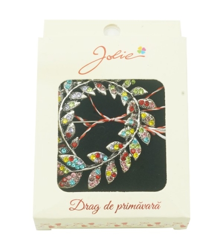 Brosa Multicolora Jolie model Cerc Frunze