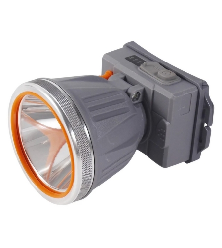 Lanterna LED de Montat pe Cap, Flippy, cu Raza Lunga de Zoom, Reincarcabila USB, Far Telescopic, Rezistent la Apa, Reglabil, pentru Pescuit in Aer Liber, Camping, Lumina Puternica, Lanterna, 10.5x8x6.5 cm, Gri