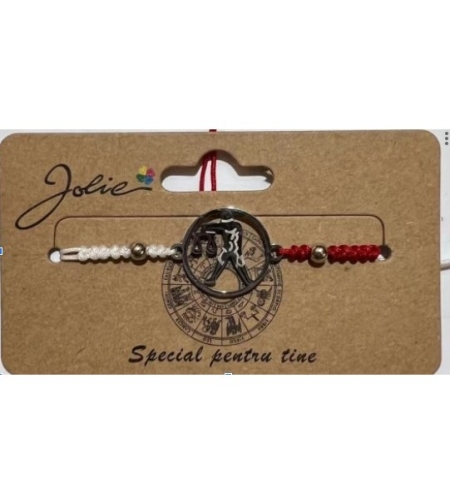 Martisor bratara zodiac, Jolie, 5x9 cm, Balanta