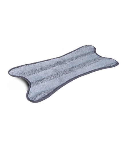 Rezerva Mop Plat, Flippy, din Fibre Superfine, Lavabila, 15 x 38 cm, Argintiu