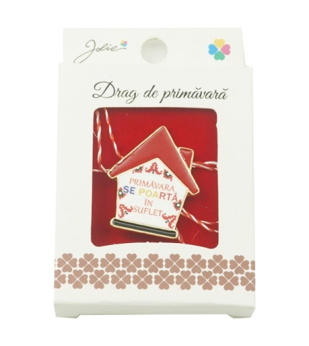 Brosa Mica in Cutie Jolie model Casuta