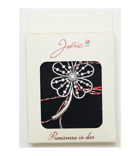 Martisor Brosa Medie, Multicolora, Dimensiune Brosa Aprox 5 cm, Material Metal, Model 17