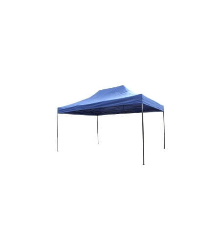 Cort Pavilion 3x4.5m Albastru Pliabil Cadru Metal pentru Curte, Gradina, Evenimente