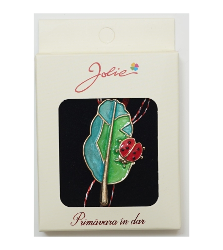 Martisor Brosa Medie, Multicolora, Dimensiune Brosa Aprox 5 cm, Material Metal, Model 6