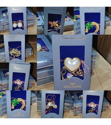 Brosa Placata cu Aur 24K