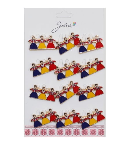 Set 12 Brose Martisor Primavara 3 Fete Tricolor Joaca Hora