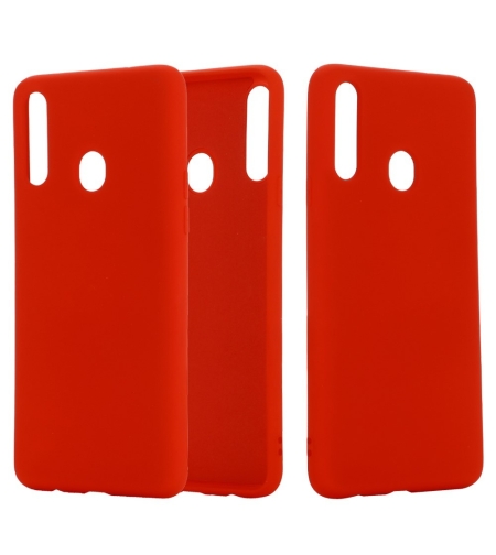 Husa protectie compatibila cu Samsung A20E Liquid Silicone Case Rosu