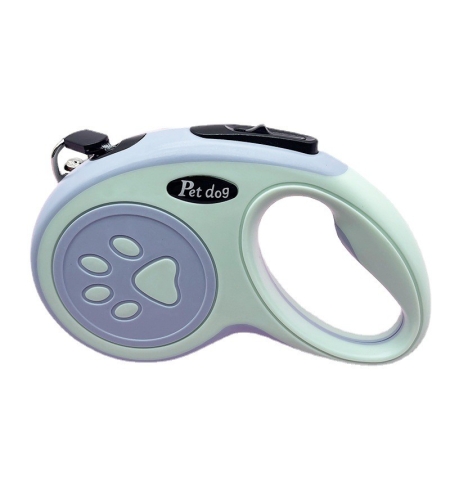Lesa Automata Retractabila, Flippy, pentru Caini, 3m, 20 kg, ABS, Verde/Bleu, 8x12x4 cm