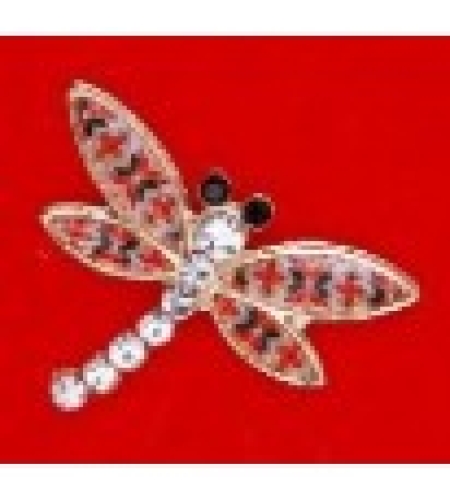 Martisor Brosa Mica in Cutie, Dimensiune Brosa 2.5-3 cm, Material Metal, Model Libelula Traditionala