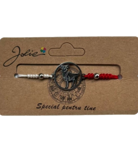 Martisor bratara zodiac, Jolie, 5x9 cm, Berbec
