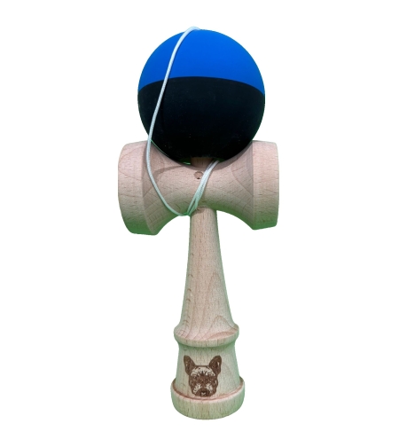 Kendama X Originala, Flippy, 18 cm, Profesionala, +9 Ani, din Lemn, Model 2 Culori, Albastru/Negru