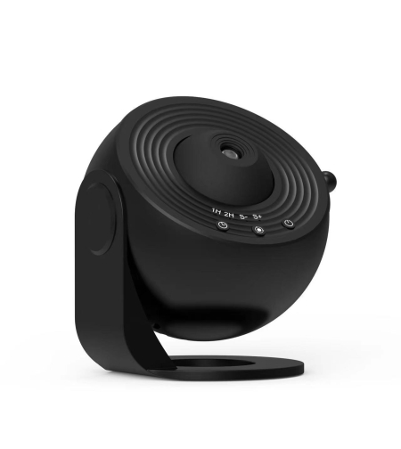 Lampa Tip Proiector Galaxie, Flippy, pentru Dormitor, Tematica Cer Instelat, Model Glob, HD, Rotire 360 de Grade, 20 de Imagini, Incarcare USB, 10 W, 15x15 cm, Negru