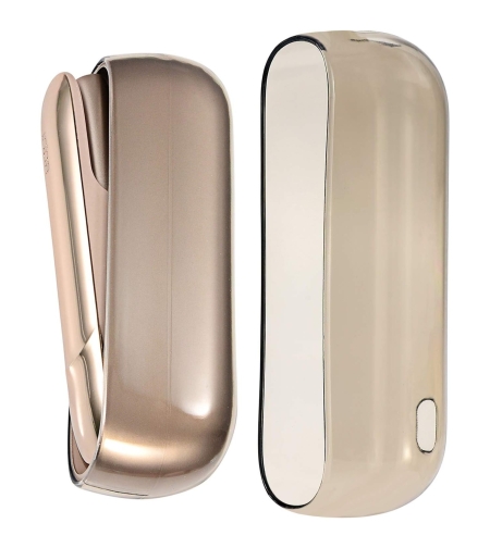 Husa Flippy pentru IQOS 3.0 DUO, de Protectie, Anti Soc si Zgarieturi, din Plastic, 12 x 4.5 cm, Negru Transparent