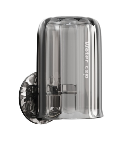 Suport Multifunctional 2 in 1, Pahar si Suport pentru Periuta de Dinti, Flippy, Plastic, Dimensiune: 10.4 x 7.3 x 7.3 cm, Gri