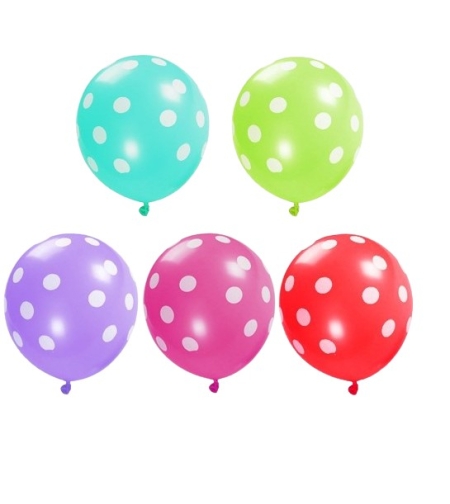 Set 10 Baloane din Latex, Flippy, Model Party Buline, 2x Albastru, 2x Verde, 2x Mov, 2x Roz, 2x Rosu, 23 cm, 1.4g