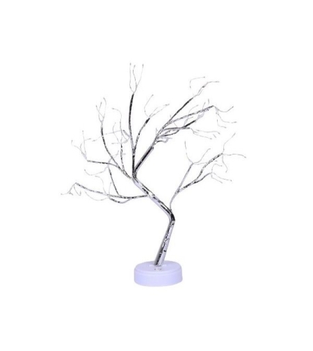 Lampa de veghe LED cu baterii si USB, Flippy, Model Copac din cupru, Multicolor