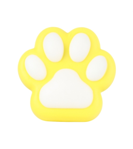 Jucarie Antistres Squishy, Flippy, Revenire Lenta, Model Labuta de Pisica, Squishy, BIG 12.5 x 10.5 cm, 220 g, Model 14, Galben Alb