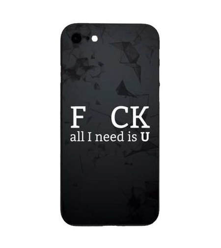 Husa Apple iPhone 7 Plus Multicolor Mesaj Fcuk