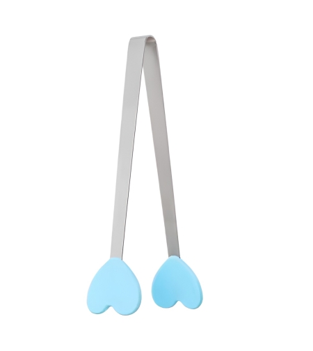 Cleste Creativ pentru Mancare, Flippy, Model Inimioare din Silicon, 14.5x3 cm, Rezistent la Temperaturi Inalte si Coroziune, Albastru