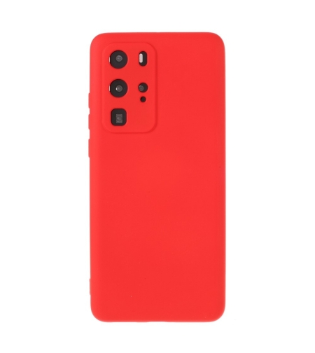 Husa protectie compatibila cu Huawei P40 Pro Liquid Silicone Case Rosu