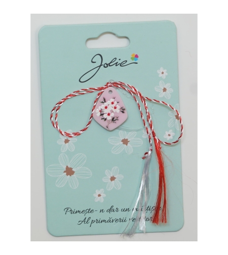 Martisor din Acril, Dimensiune Pandantiv Aprox 2 cm, Multicolor, Model 9